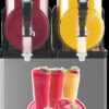 110V Commercial Slushy Machine 30L Double Tank 950W Stainless Steel Margarita Frozen Drink With Powerful Compressor Efficient Cooling Perfect For Supermarkets Cafes Restaurants Bars - Silver - Image 3
