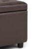 Cosmopolitan - Storage Ottoman - Chocolate Brown - Image 7