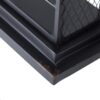 Floating Wine Bar Shelf With Glass Holder And Display Shelves - Black - Image 4