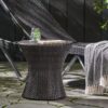 Thrive - Hourglass Rattan Table With No Glass Top - Brown Multi - Image 2