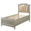 Kaitlyn - Full Bed With LED & Storage - Champagne - Image 2