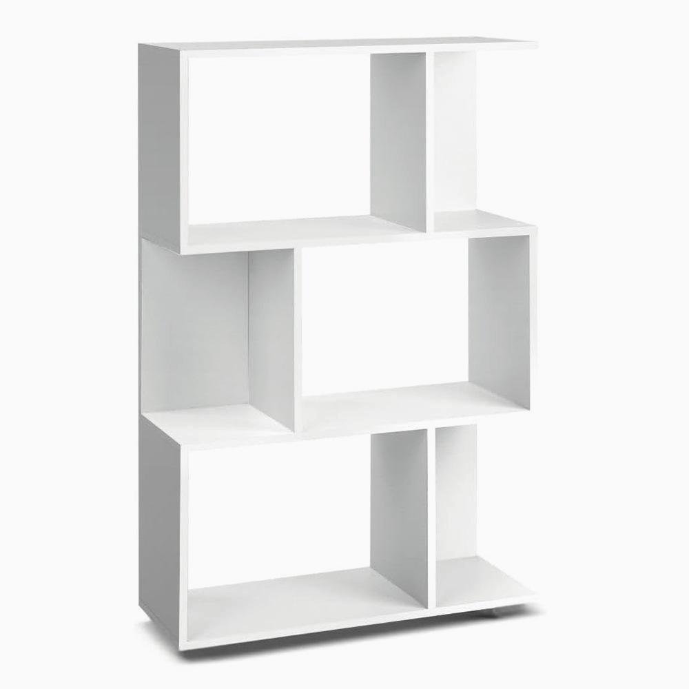 3 Layer Simple Household Bookshelf - Cream White - Image 3