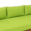 Claremont - 3 Seater Daybed Teak Acacia Wood Water Resistant Cushions - Green - Image 14