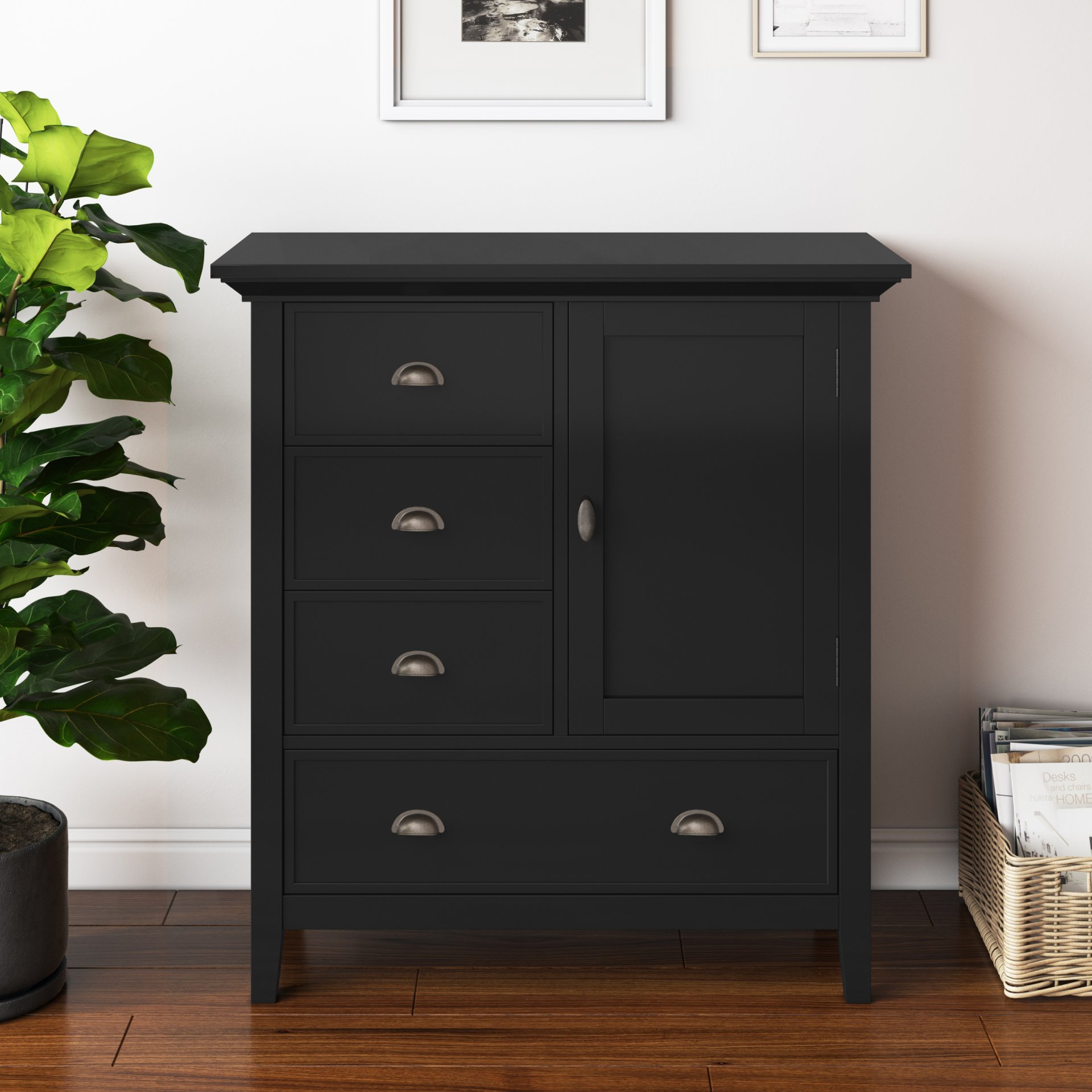 Redmond - Medium Storage Cabinet - Black - Image 7