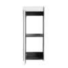 Modern Wall Mounted Bathroom Vanity With Resin Sink And Side Cabinet - Brown Ebony - Image 15