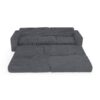Minimalist L Shape Modular Sectional Sofa Bed - Gray - Image 15