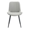 Ergonomic Dining Chair (Set of 4) With Extended Seat Cushion, Metal Legs - Black / Gray - Image 20