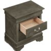 Louis Phillipe - Elegant Nightstand - Gray - Image 3