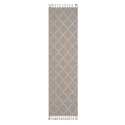 Guros - 2' X 8' Trellis Indoor / Outdoor Area Rug - Ivory