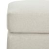 Springfield - Ottoman Contemporary Design Fabric Birch Wood Legs - Beige - Image 9