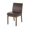 Modern Dining Chair With Upholstery - Dark Brown - Image 7
