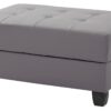 Chic Contemporary Ottoman - Gray - Image 4