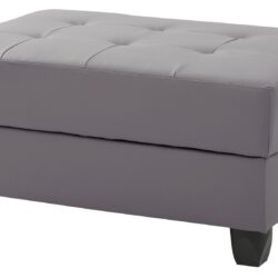 Chic Contemporary Ottoman - Gray
