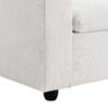 Modern Sectional Sofa With Throw Pillows, Cloud L Shaped Couch Set With Wide 4 Seat Comfy Couch Set With Movable Ottoman - White - Image 12