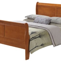 Full Bed Panel Sleigh - Oak