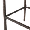 Outdoor Wicker Barstool With Faux Rattan And Iron Frame - Mix Mocha - Image 11
