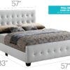 Full Bed Transitional Elegance - Crisp White - Image 8