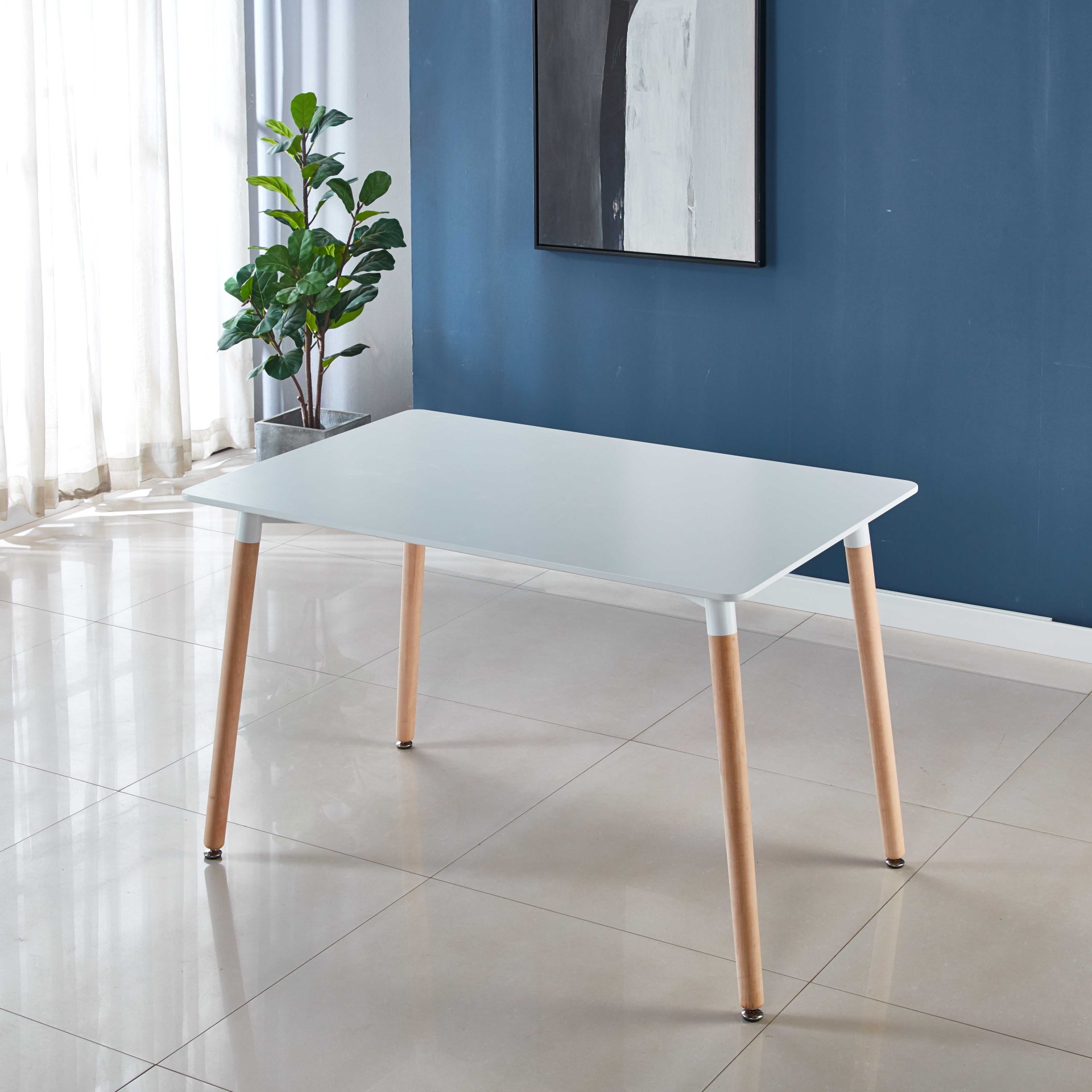 Table, Dining Table, Office Table, Coffee Table - White - Image 2