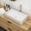 Rectangular Bathroom Vessel Sink - White - Image 2