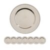 Plastic Charger Plate (Set of 8) - Silver - Image 2