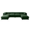 Modular Sectional Sofa With Storage Extra Large U Shaped For Living Room Convertible With Ottoman Chenille - Green - Image 14