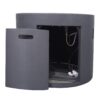 Contemporary 31" Round Fire Pit With 40, 000 Btu - Dark Gray - Image 7