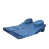 14 Pieces Kids Sofa Modular Play Couch Child Sectional Sofa To Boost Creativity Boys And Girls Diy Creating Playroom Couch Furniture For Toddlers Convertible Foam And Floor Cushion - Blue - Image 19