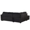 Sleeper Sofa Bed, 2 In 1 Pull Out Sofa Bed L-Shape Couch With Storage Ottoman For Living Room, Bedroom Couch And Small Apartment - Black - Image 18