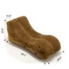 Creative Bean Bag Sofa Chair With High Quality Sponge Filling - Brown - Image 3