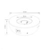36" Propane Gas Fire Pit Table, 50000 Btu Round Steel Fire Pit With Tank Holder For Outside Patio Deck Garden Backyard - Gray - Image 3