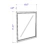 Almera - Glitter Mirror - White - Image 3