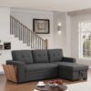 3 Piece Upholstered Sectional - Dark Gray - Image 11