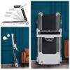 Portable Compact Treadmill, Electric Motorized 3.5Hp, 14Km / H, Medium Running Machine Motorised Gym 330Lbs, Foldable For Home Gym Fitness Workout Jogging Walking, Bluetooth Speaker App Fitime - White - Image 4