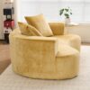 Modular Sectional Sofa With Chaise, Cloud Sectional Modern Sleeper Couch With Deep Seat, Sponge Compression Sofas - Yellow - Image 5