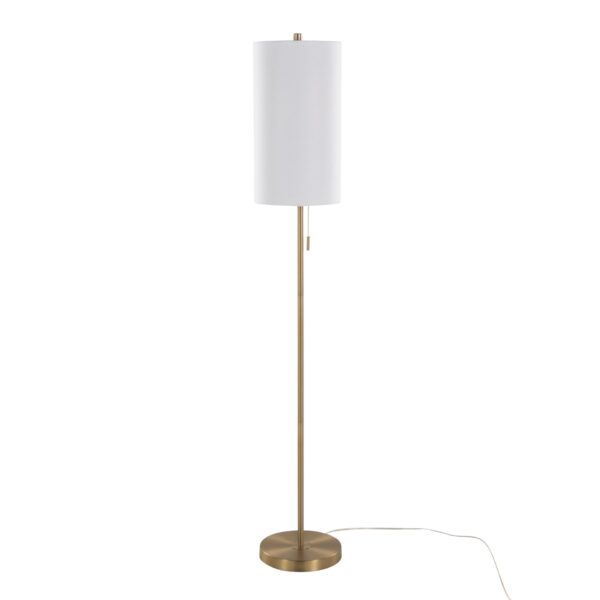 Bounty - Contemporary Metal Floor Lamp - White