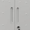 Metal Wall Mounted Tool Storage Cabinet With Locking Door, Adjustable Shelf, Metal - Silver - Image 14