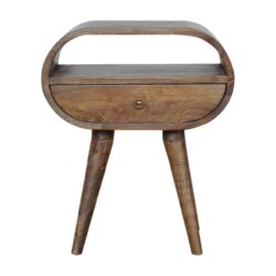 ed Circular Bedside Table - Gray Wash