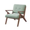Lounge Chair Mid - Century Modern Design Polyester - Seafoam - Image 4