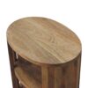 Ariella - Double Shelf Nightstand - Oak - Image 8