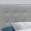 Twin Size, Bed Headboard Only, Upholstered, Transitional - Gray - Image 3