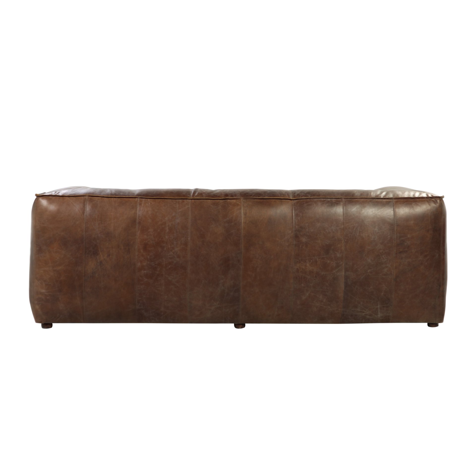 Brancaster - Grain Leather Sofa - Brown - Image 7