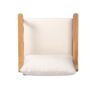 Mid Century Modern Outdoor Lounge Chair With Cushions Solid Wood For Patio, Garden, Balcony - Teak - Image 8