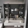 Aluminium Medicine Cabinet Mirror With LED Light And Defogging Function - Gray - Image 16