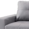 Versatile Casual Loveseat With Track Arms - Gray - Image 4