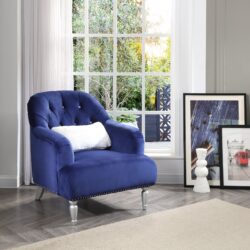 Elegant Traditional Armchair - Blue