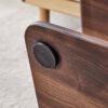 Modern Minimalist Texture Sticker Patterned Rectangular Coffee Table - Walnut Dark Brown - Image 21