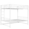 Full Over Full Bunk Bed With Shelf And Guardrails - White - Image 17
