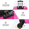 Hardshell Luggage Sets 24" / Bag Spinner Suitcase With Tsa Lock Lightweight - Pink - Image 5