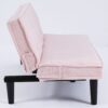 Modern Sofa Bed - Black / Beige / Pink - Image 15