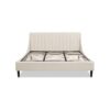 Aspen - King Vertical Tufted Headboard Platform Bed Set - French Beige - Image 14